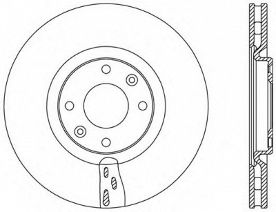 OPEN PARTS bda245320 -  Тормозной диск